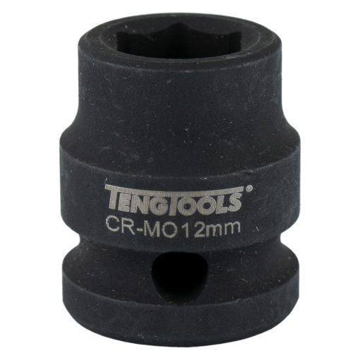 Teng 1/2in Dr. Stubby Impact Socket 12mm DIN