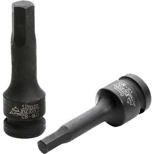 Teng 1/2in Dr. Hex Bit Impact Socket 12mm DIN