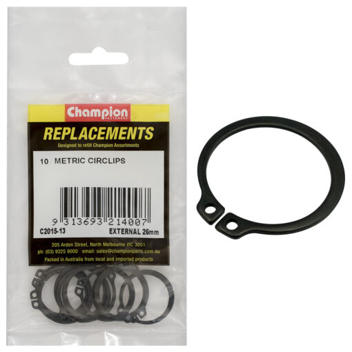 Champion 26mm External Circlip -10pk