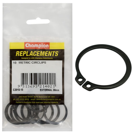 Champion 30mm External Circlip -10pk