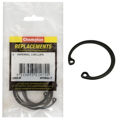 Champion 2in Imperial internal Circlip -5pk