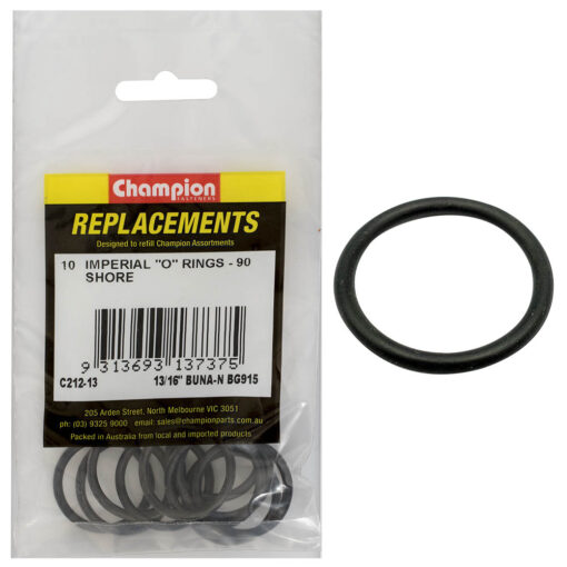 Champion 13/16in(Tube Ref) x.986(I.D)x.116(Sec.) O-Ring-10pk