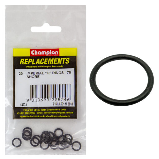 Champion 5/16in (I.D.) x 1/16in Imperial O-Ring -20pk