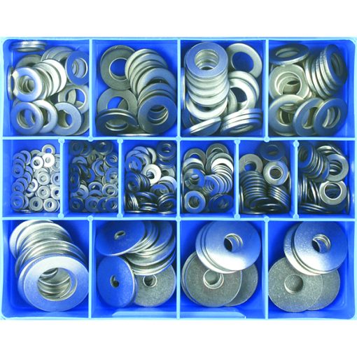 Champion 385pc Flat Washer Assortment 304/A2 (mm/imp)