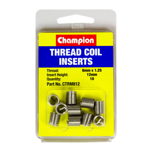 Champion M8 x 1.25 x 12mm Thread Insert Refills -10pk