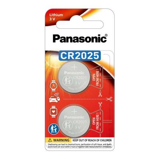 Panasonic 3V Lithium Coin Cell Battery (20mm X 2.5mm) - 2pk