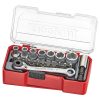 Teng 20pc 1/4in Dr. Socket Set 5.5-13mm