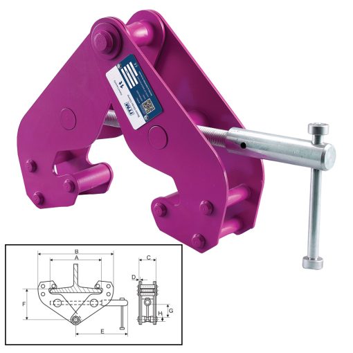 ITM Beam Clamp-1 Ton-230mm Beam Width