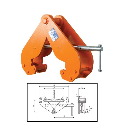 ITM Beam Clamp-10 Ton-320mm Beam Width