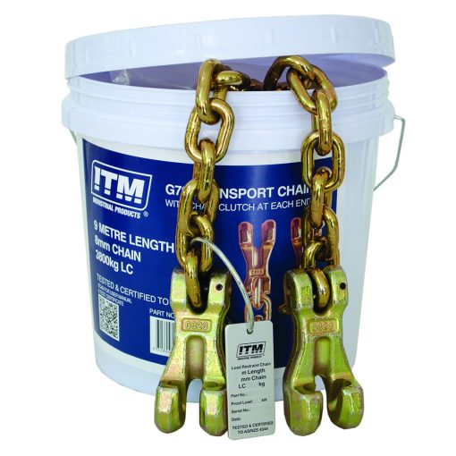 ITM G70 Transport Chain - 3.8 Ton Lashing Cap. - 9M Length