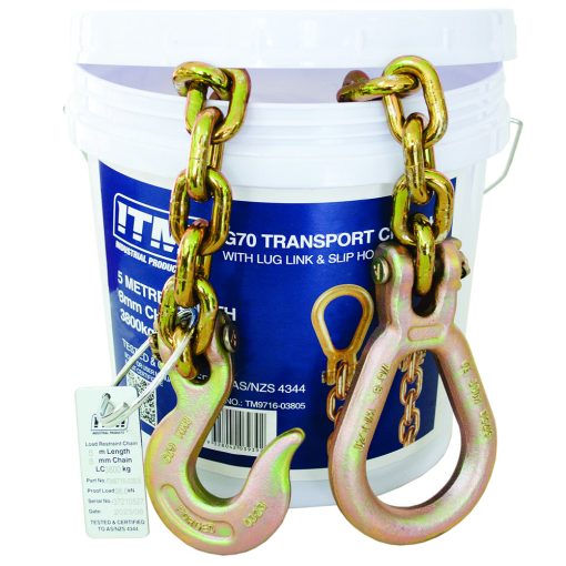 ITM G70 Transport Chain - 3.8 Ton Lashing Cap. - 5M Length