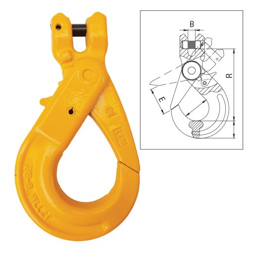 ITM G80 Clevis Self Locking Hook-7-8mm Chain